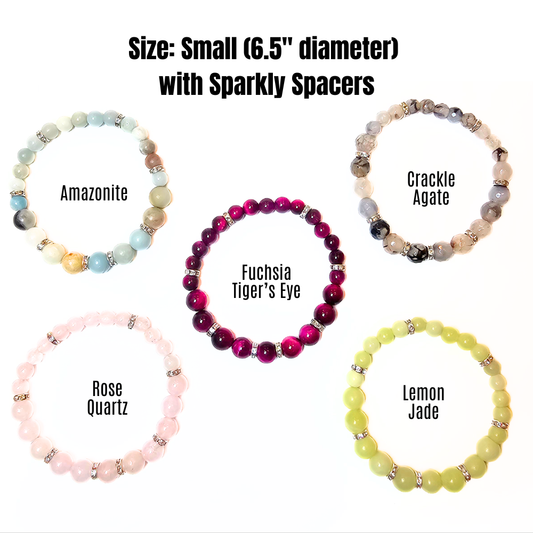 small sparkly spacers grounding bracelet