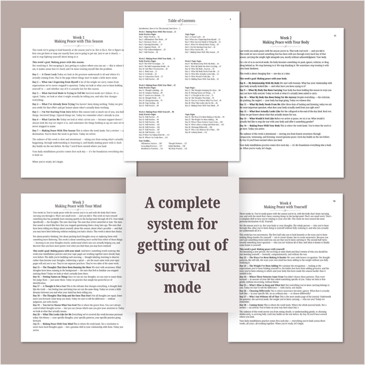 Collection of printed pages from a book or manual on a textured surface